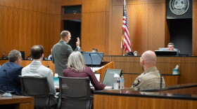 Deputy Utah County Attorney Ryan McBride during closing arguments in the preliminary hearing for Tyler Robinson, the man accused of fatally shooting Charlie Kirk, at the 4th District Court in Provo on Tuesday, Sept. 1, 2026. 