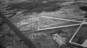 Searcy Field (which later became Stillwater Regional Airport) in 1945