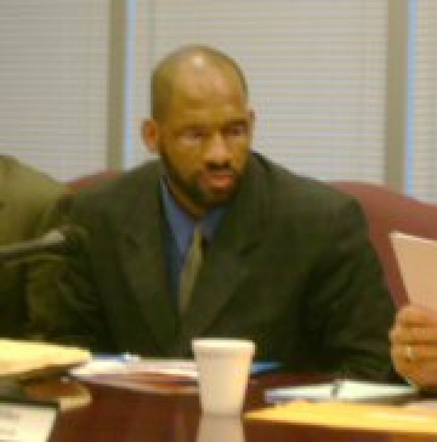 School Board Member Ray Gilbert, during a special Brunswick County School Board Meeting last week.