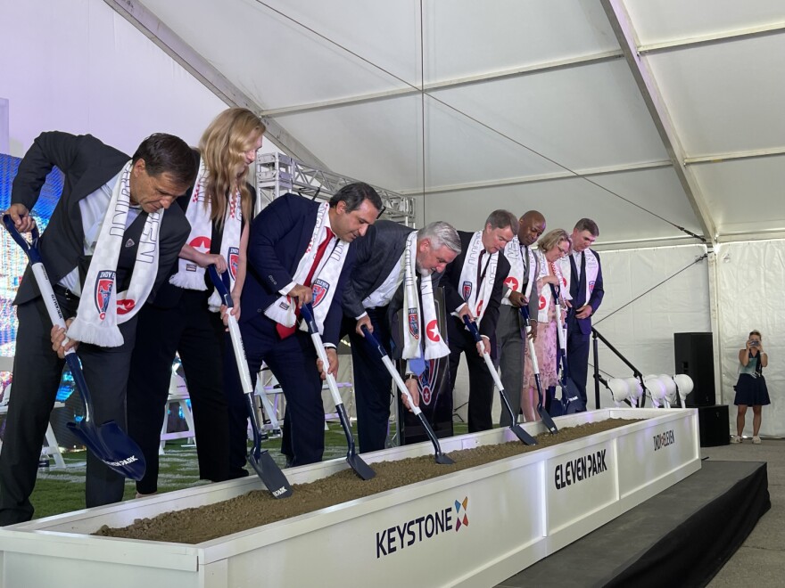 Last year Indianapolis Mayor Joe Hogsett joined other city leaders to break ground on Eleven Park. That development is now in question, as the city pursues a potential Major League Soccer team.