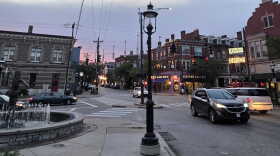 The intersection of Clifton Ave. and Ludlow Ave. in Clifton's neighborhood business district.
