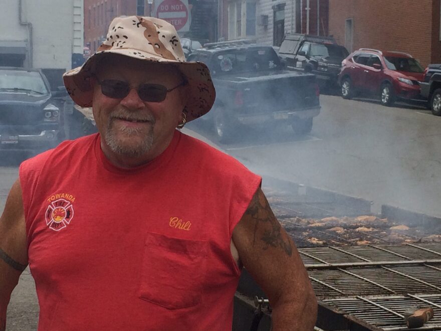 Towanda Police Chief, Bill Roof. His friends call him "Chili" because he's helped them win the chili cook-off years running.