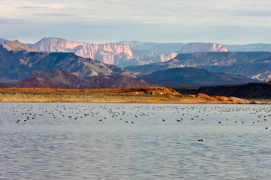 Photo of the Sand Hollow Reservoir in Washington County.