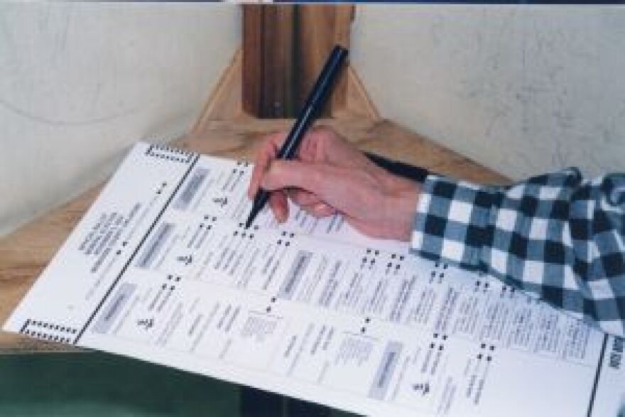 Stock photo of paper ballot