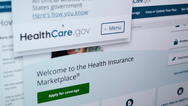 A snapshot of Healthcare.gov website