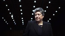 Former secretary of Homeland Security Janet Napolitano prepares to testify before the Senate Judiciary Committee in 2013. She has written a new book called <em>How Safe Are We?</em>