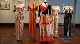 Some of Frankie Welch's iconic designs are on display at the University of Georgia's Special Collections Libraries