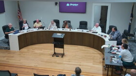 The Georgetown City Council discusses a potential ban on data centers in the city at a meeting Sept. 28, 2026.