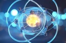 Artist rendering of quantum particles.