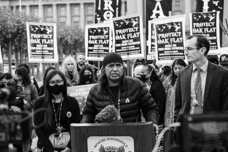 Apache activist Wendsler Nosie Sr.