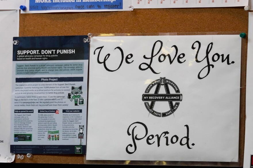 Indiana Recovery Alliance sign and logo