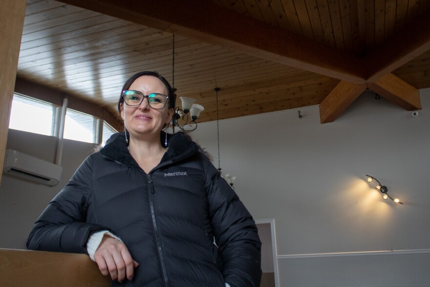 Andi Beadles, executive director of Weber Housing Authority, inside the former Aspen assisted living facility in Ogden, Jan. 10, 2025.