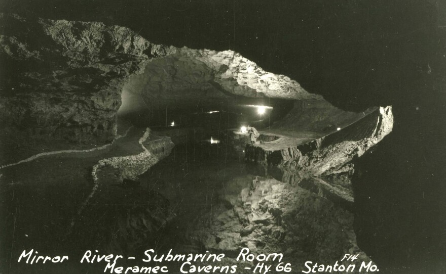 Submarine Room inside Meramec Caverns, 1947