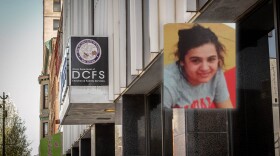 The Illinois Department of Children and Family Services has hired the former caseworker for Mackenzi Felmlee, pictured, who mysteriously died in her foster home.