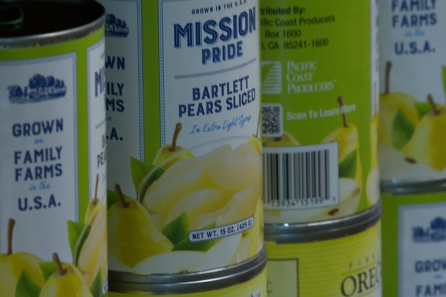 One of the last things Pantry 279 got through TEFAP was canned pears.