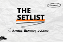 "The Setlist" and "Aitkin, Bemidji, Duluth" written over a crumpled paper background.