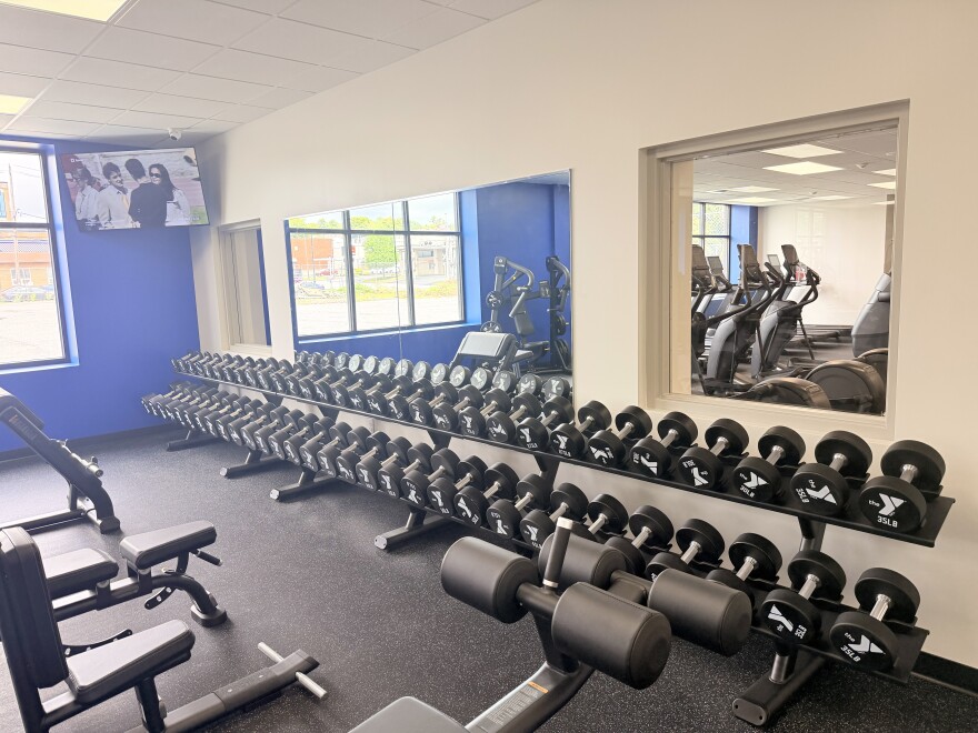 Lissette Dishmey, executive branch director of the Hazleton YMCA, said the ribbon-cutting represented both a celebration and the beginning of the organization’s transition into full operations on Monday, Aug. 3. Gym equipment is seen here.