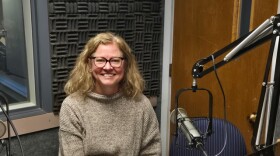 Becky Jeter, Executive Director of the Western Heritage Center, at the YPR studios