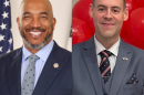Democratic Delegate Mike Jones (Left) and Republican Defense Contractor John R. Thomas (Right) will face off in a special session for Lt. Governor-elect Ghazala Hashmi's Senate seat in January. 
