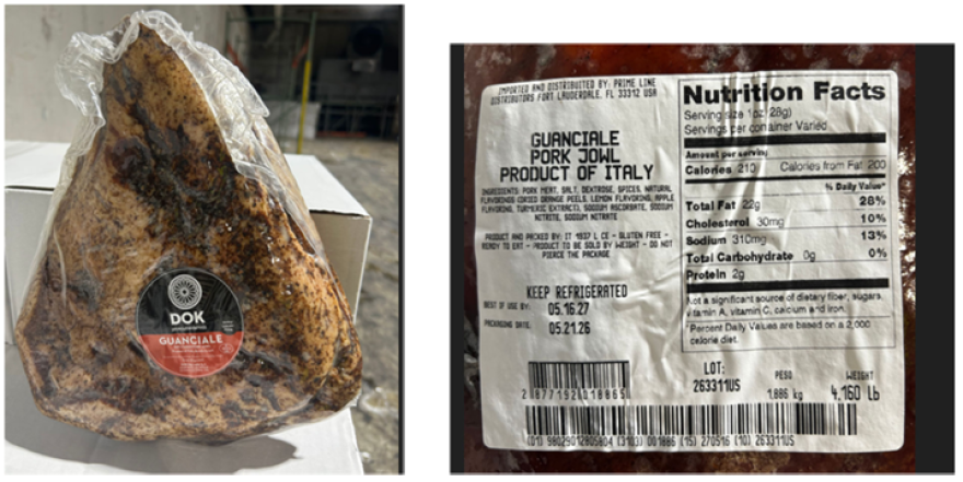 Imported pork products have been recalled dew to possible listeria contamination.