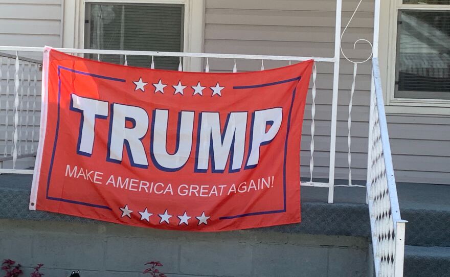 American West Virginia For Trump House Flag American West Virginia For Trump House Flag
