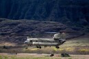U.S. Army National Guard conducts a CH-47 Chinook external load demonstration on Sept. 5, 2024, at Mākua Valley, Hawaiʻi.