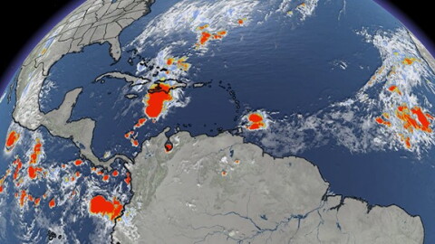 Atlantic basin satellite photo on Oct. 25, 2026.