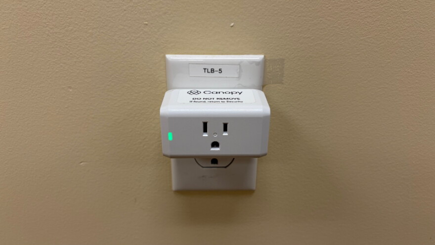 Beacons will let security personnel and other staff know where a safety issue is located when an employee presses their Canopy button.