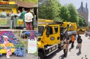 (Clockwise from top left) The Traveling Beer Garden, Big Truck Day and the Festival of Flowers are all happening the weekend of May 15-17.