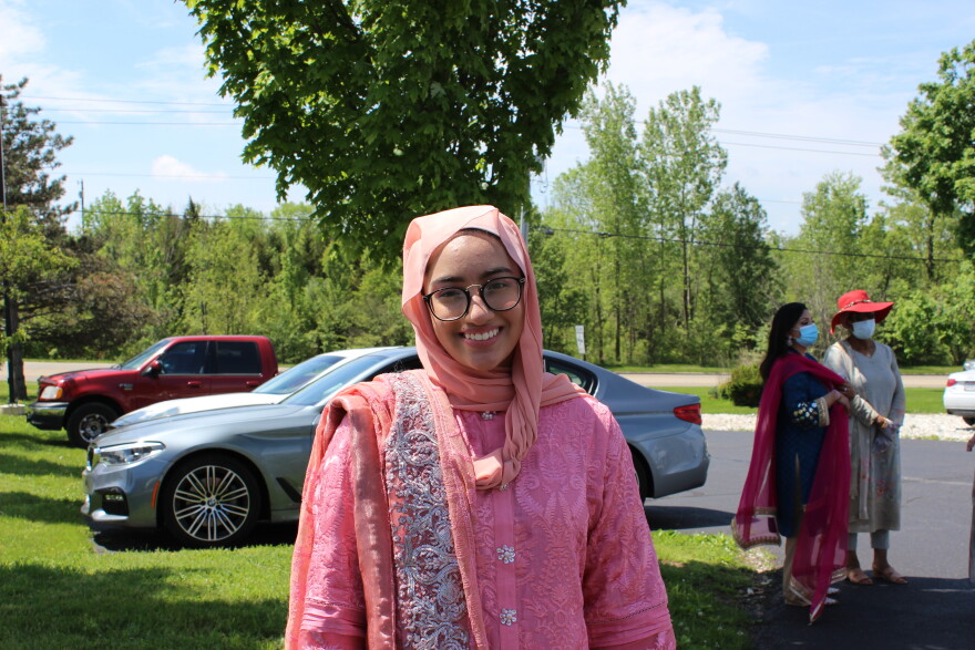 DMS Young Life member Izza Haq, 15, thought of doing a drive-through celebration after seeing on TikTok that other mosques and churches had done similar events.