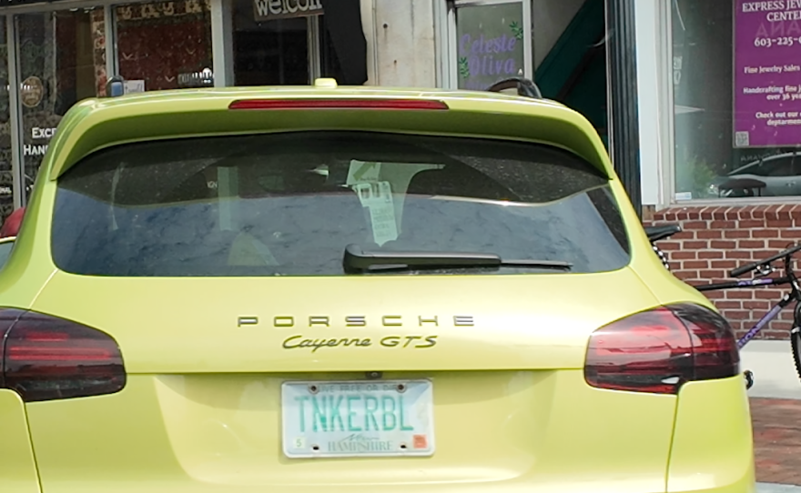 Vanity plates are all over New Hampshire.