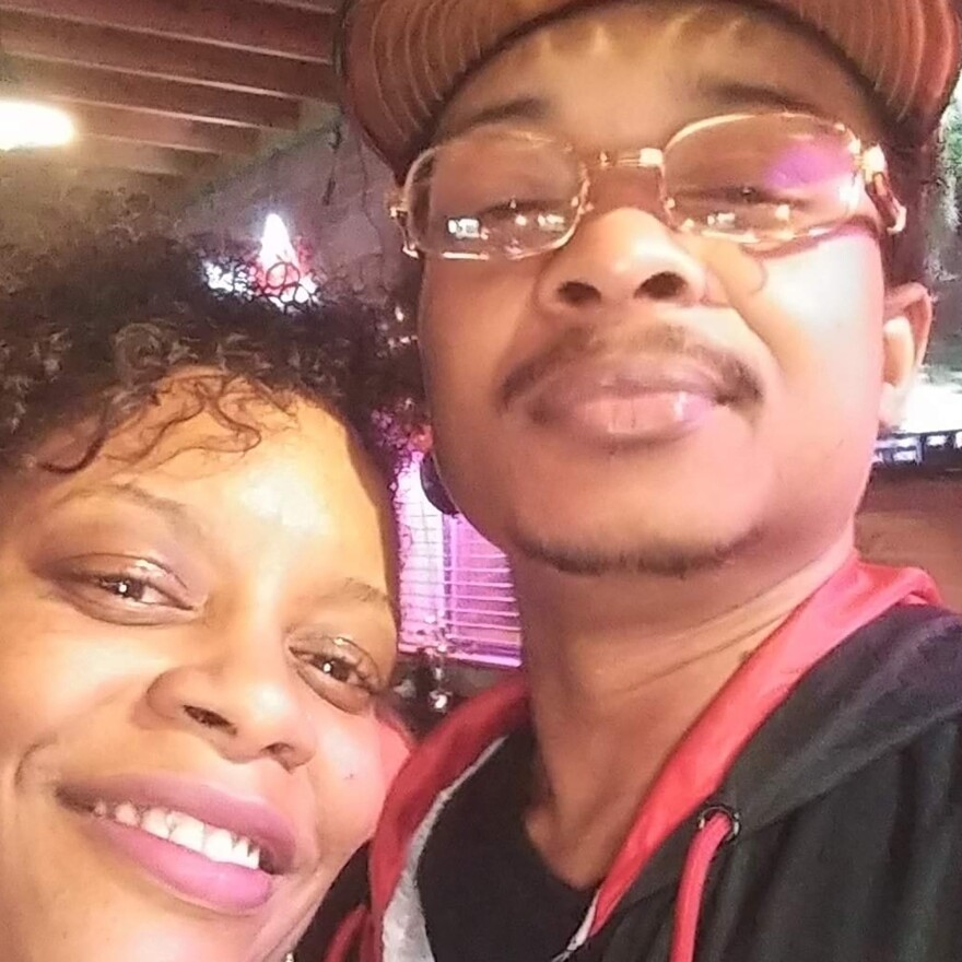 In this September 2019 selfie photo taken in Evanston, Ill., Adria-Joi Watkins poses with her second cousin Jacob Blake. He is recovering from being shot multiple times by police in Kenosha, Wis., on Aug. 23.