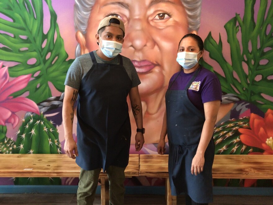 From left, siblings Fidelio Rita Jr. and Ojarya Rita are co-owners of Neno's Mexican restaurant.