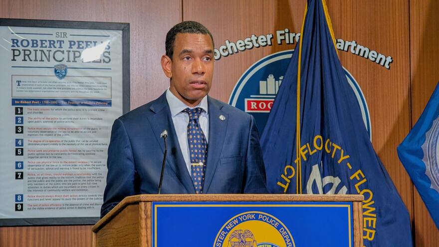 Mayor Malik Evans, at a news conference on July 6, 2026.