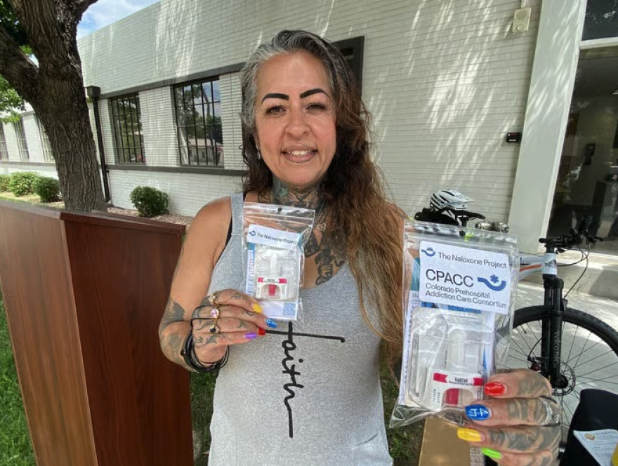 Rica Rodriguez is the founder and executive director of Promotores de Esperanza, a community group that distributes kits of naloxone, which also goes by the name Narcan.