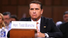Acting Attorney General Todd Blanche appears before the Senate Judiciary Committee on Capitol Hill in Washington, Wednesday, July 15, 2026.  (Mark Schiefelbein/AP)