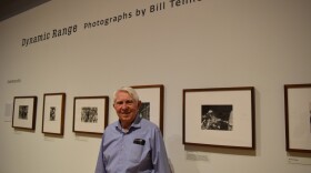 Photographer Bill Tennessen at the Haggerty Museum of Art exhibit "Dynamic Range." The exhibit is dedicated to Tennessen's photos of