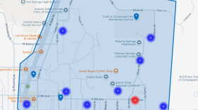 Map of where water shutoffs were in place.