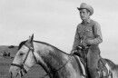 Paul Newman rides alone, as Hud.