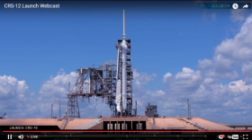Launch of CRS-12 from Kennedy Space Center. Photo: SpaceX / YouTube