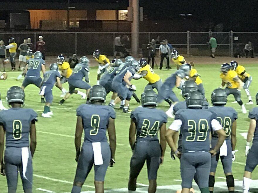 Junior college football game between Phoenix and Scottsdale Colleges