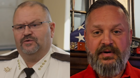 Cass County Sheriff Bryan Welk, left, and Cass County Deputy Aaron Ammerman each released video statements Oct. 17-18, 2026, regarding a complaint Ammerman filed against Welk in January 2026. Welk is running for reelection, and Ammerman is challenging him.