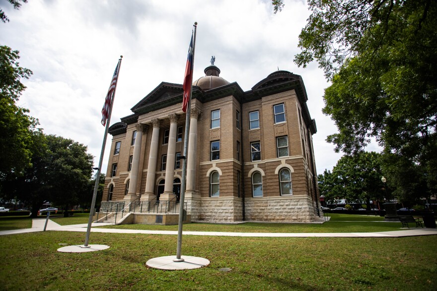 The Hays County Courthouse.