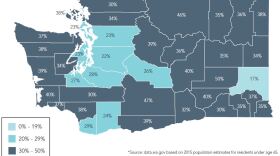 Adams County had the highest use rate of the state exchange at 50 percent. 