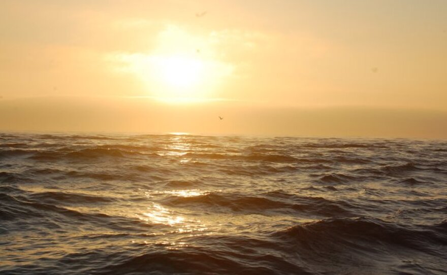 Pacific Ocean from across the straights. 