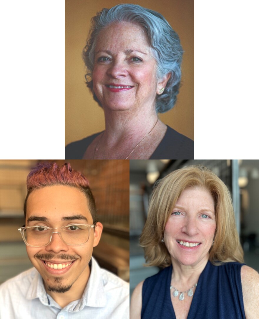 Interim Director of Corporate Sponsorship Nancy Dieterich, top, Multimedia Account Executive Jonthany Rivera, bottom left, and Multimedia Account Executive Jill McNally