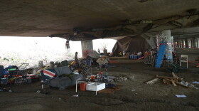 The Jungle, the morning after five people were shot at the homeless encampment. Officially the East Duwamish Greenbelt, everyone calls it The Jungle.