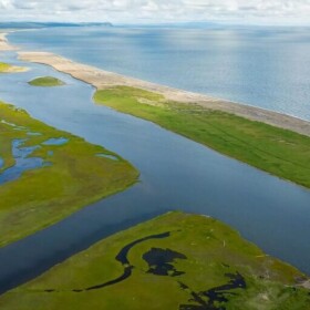 The Bonanza Channel about 25 miles east of Nome, where IPOP, LLC has attempted to earn permits to dredge for gold.