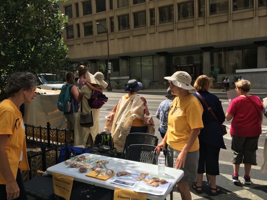 Local church hands out cookies and info each week