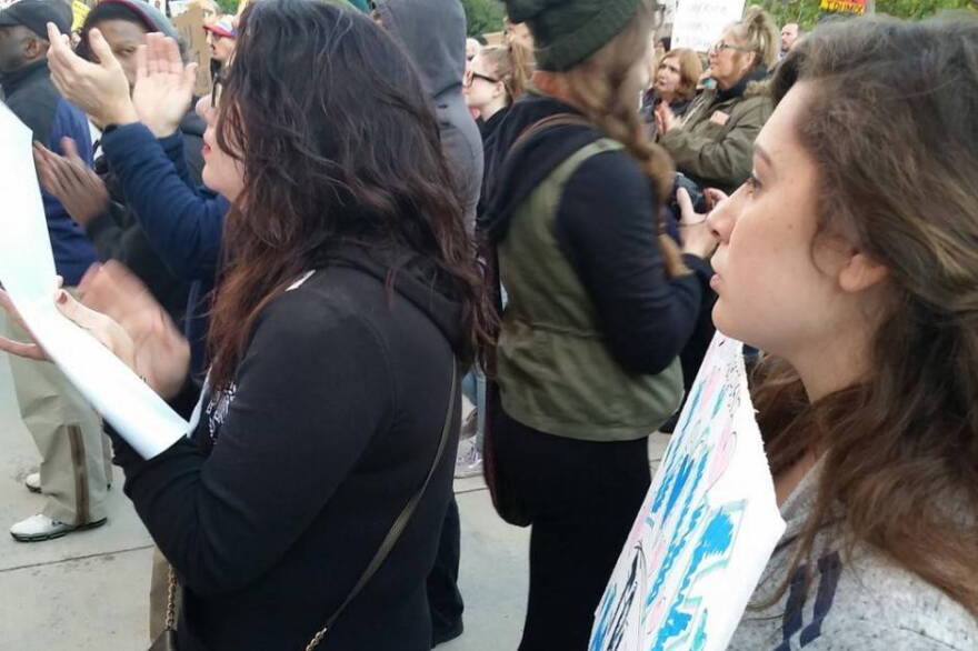 The Senate gutted a bill that deals with protesters who block traffic, sending the entire issue to a summer study committee.